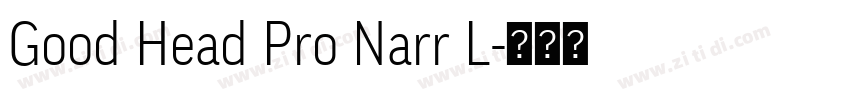 Good Head Pro Narr L字体转换